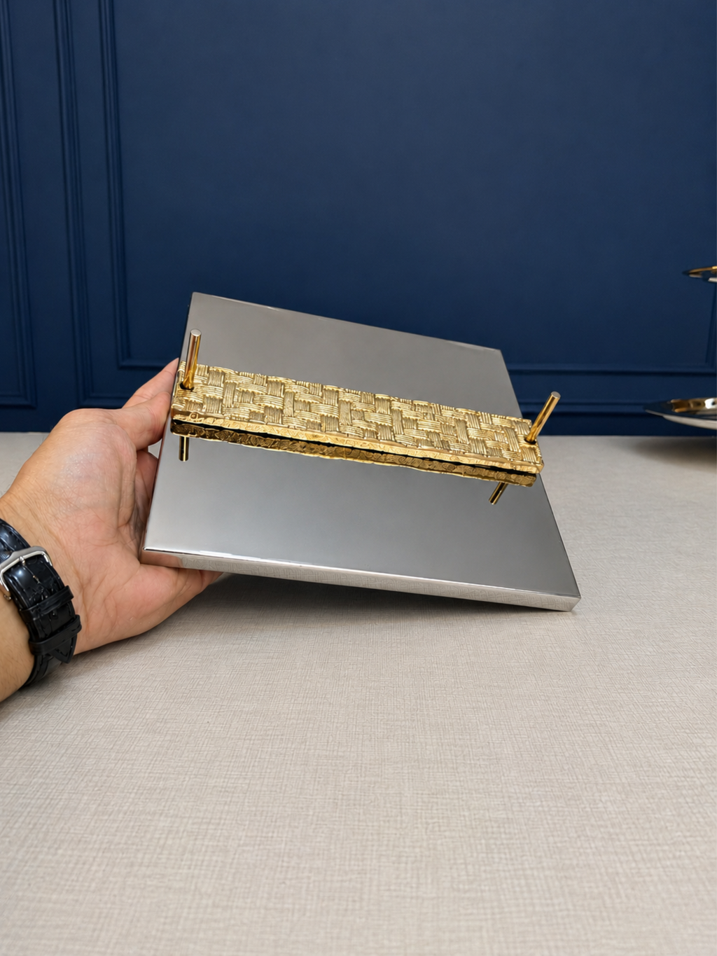 Porte Mouchoire chrome