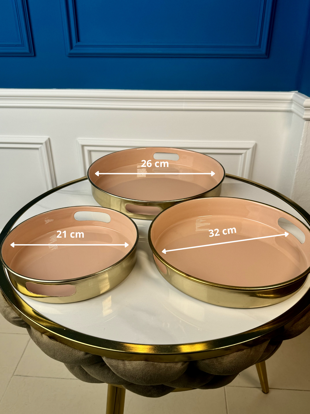 Plateau Luxe Blush & Gold