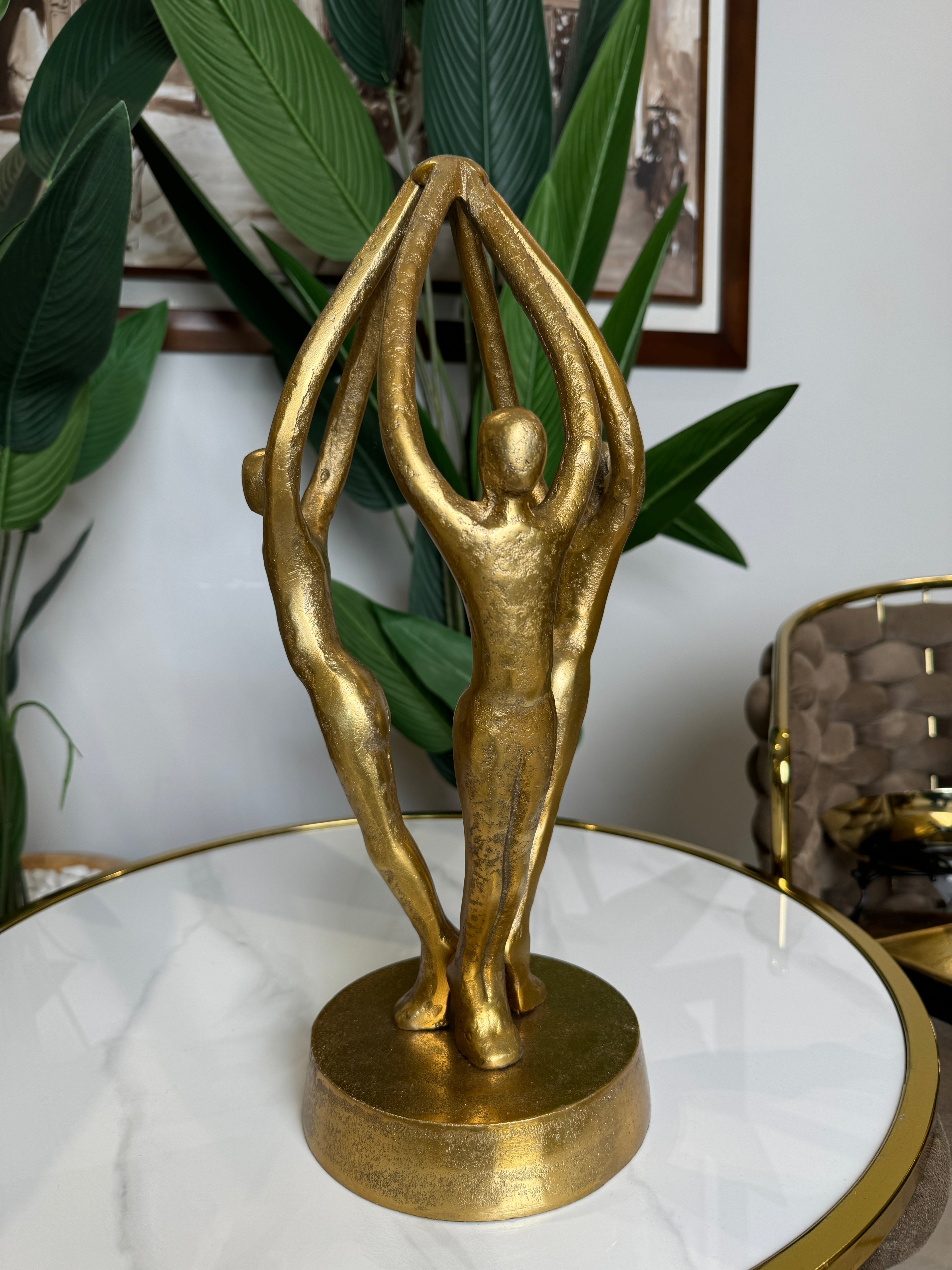 Statue Design "L'Unité" Dorée