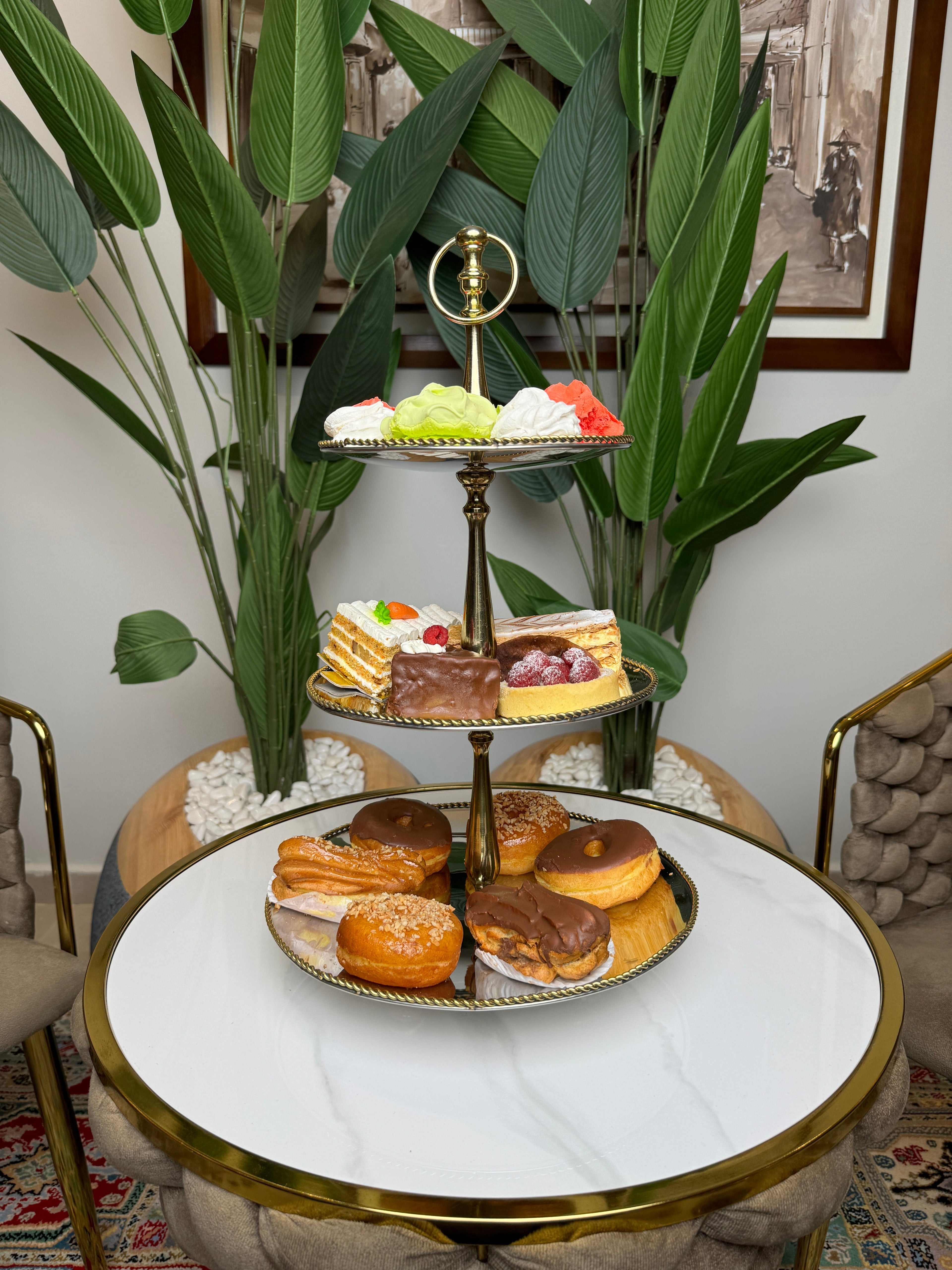 Pésentoir anglais inox