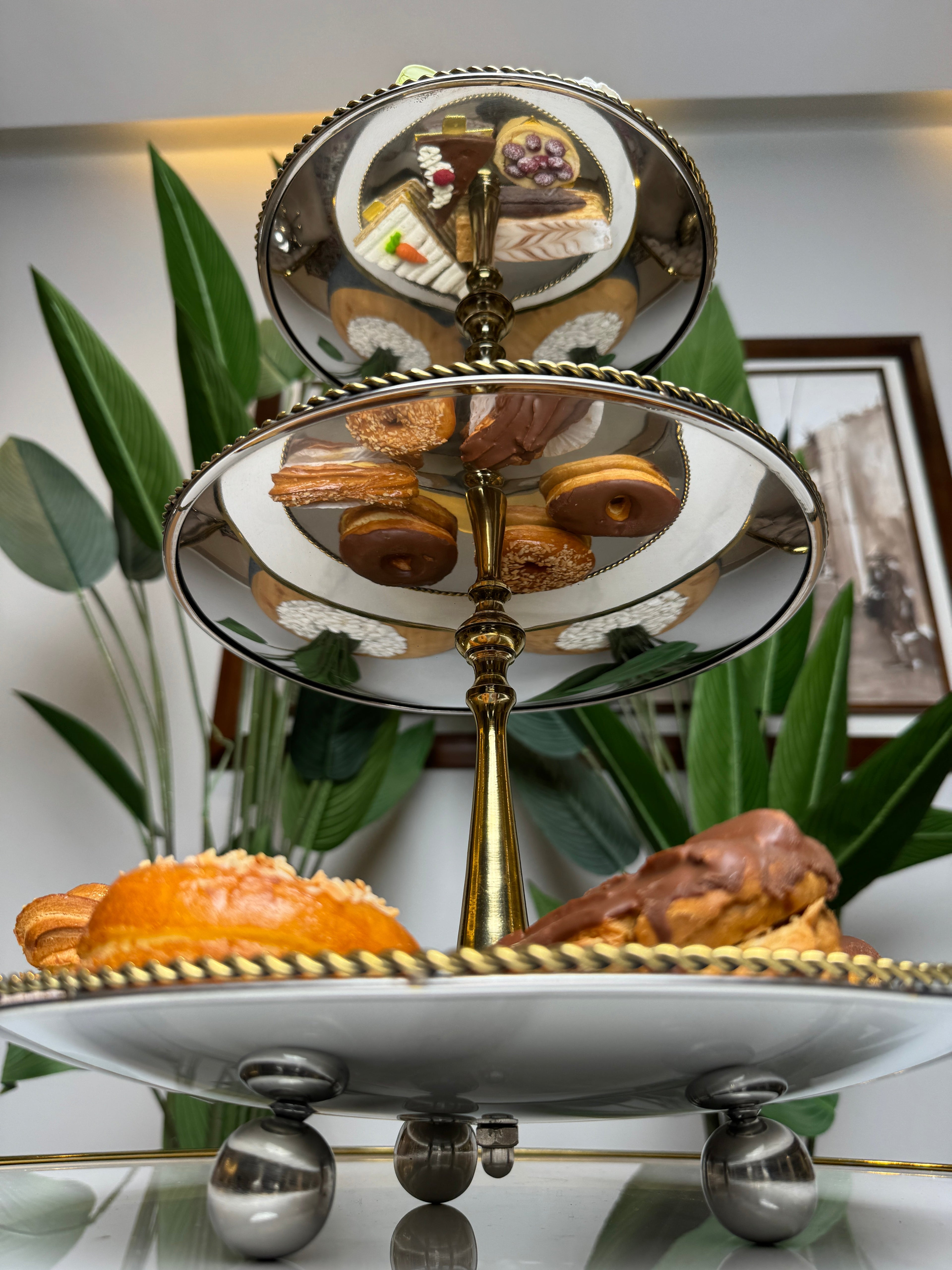 Pésentoir anglais inox